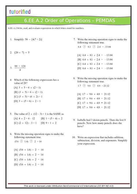 Free Common Core Standards Practice Worksheet Download Free Common