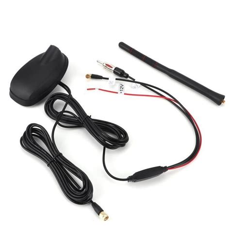 Garosa Antenne De Voiture Antenne Dab Fm Pour Voiture Amplifi E Active