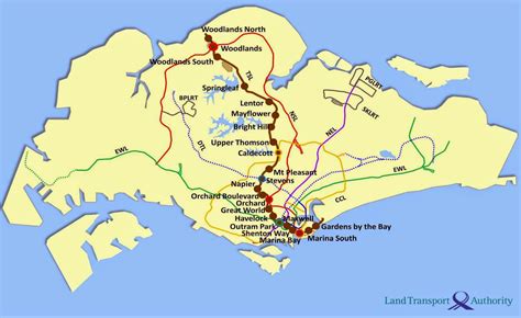 Singapores Land Transport Eastern Region Line Is 4 Years Late And Merged With Thomson Line To