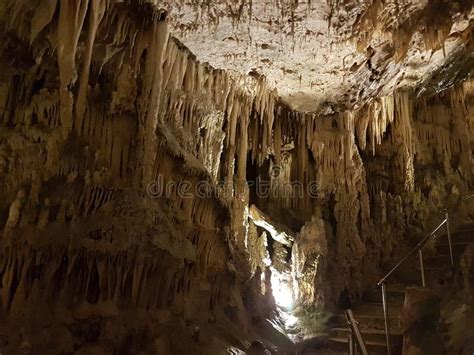 Stalactite Cave in Perama Ioannina Greece Stock Image - Image of ...