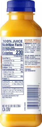 Naked Juice Orange Mango Smoothie Flavored Juice Blend Drink Fl Oz QFC