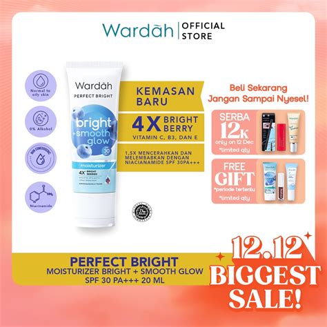 Jual Wardah Perfect Bright Moisturizer Bright Smooth Glow Spf Pa