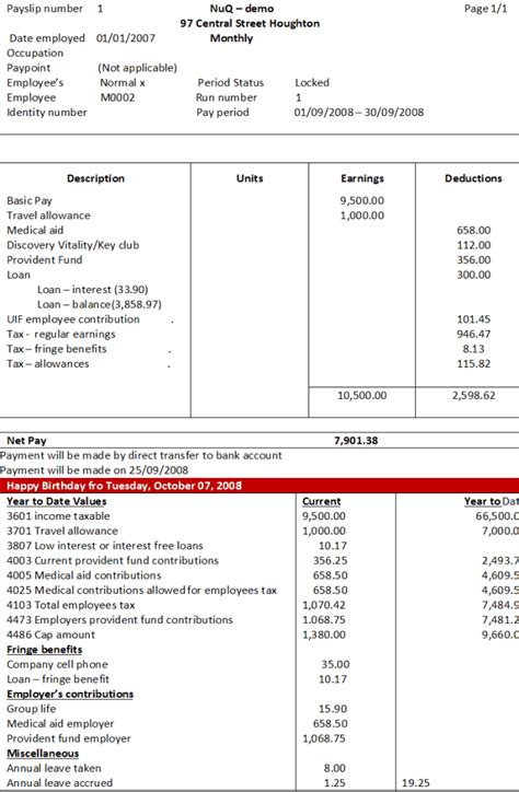 10+ Payslip Formats Word and Excel - Free Sample Templates