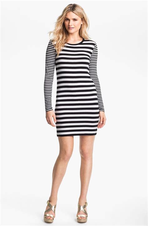 Michael Michael Kors Stripe Crewneck Dress Nordstrom