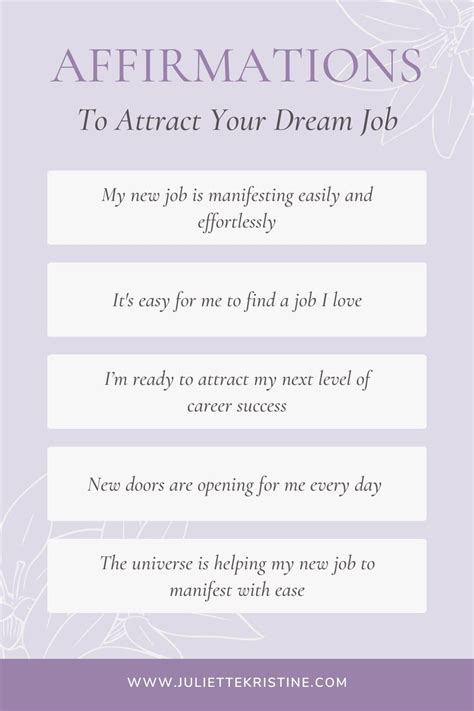 60 Of The Best Affirmations To Attract A New Job Fast