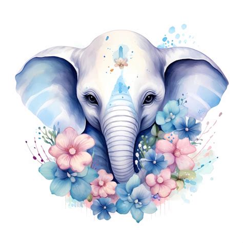 Premium Ai Image An Elephant With Flowers And An Elephant On It