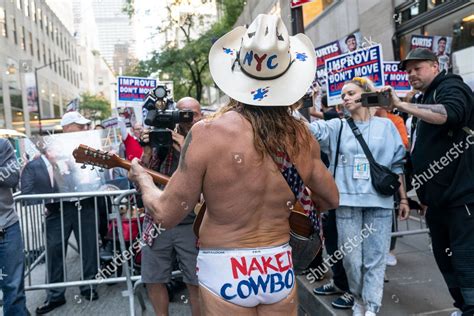 Robert John Burck Known Naked Cowboy Editorial Stock Photo Stock