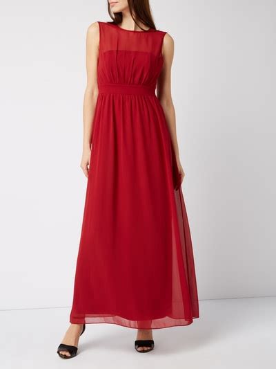 Esprit Collection Abendkleid Aus Chiffon Dunkelrot Online Kaufen