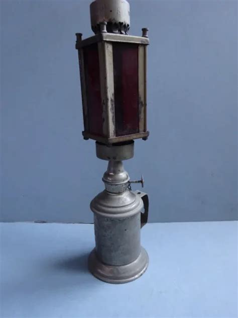 ANCIENNE LAMPE STANDARD LUMA Type PIGEON Rare Verre Photo Inactinique