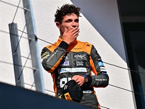 Gp Hungria Lando Norris Destroza El Trofeo De Max Verstappen