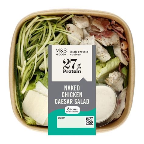 M S High Protein Naked Chicken Caesar Salad Serves 1 Ocado