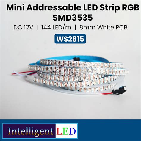 Jual Mini Addressable Led Strip Rgb Smd Leds M V Ws Per