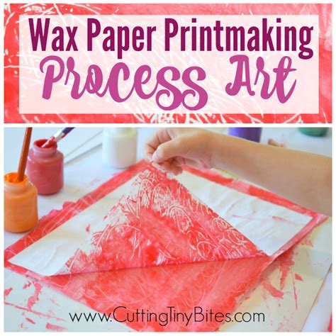 Wax Paper Printmaking Process Art For Kids What Can We Do With