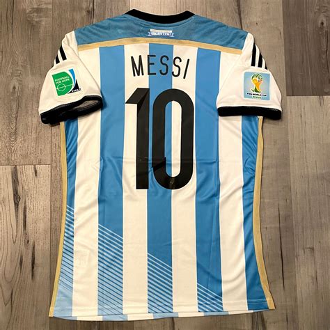 Messi 2014 World Cup Home Jersey Argentina Home 2014 World Cup | Etsy