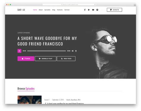 Best Podcast Website Templates Uicookies