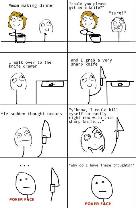 They're called intrusive thoughts and they're very common - Meme by FlooGoo :) Memedroid