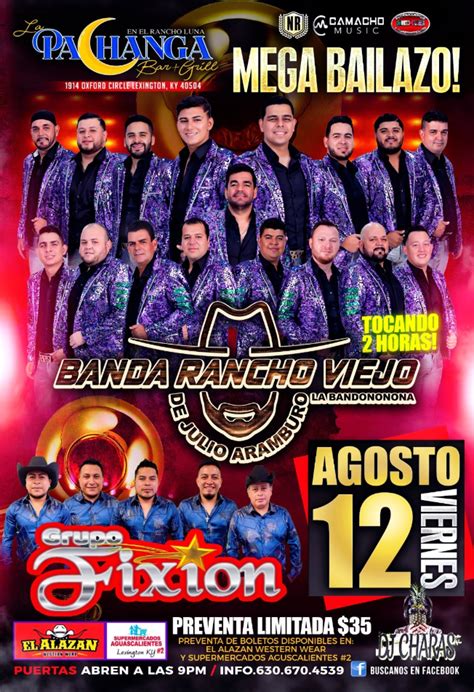 BANDA RANCHO VIEJO DE JULIO ARAMBURO GRUPO FIXION EN LEXINGTON