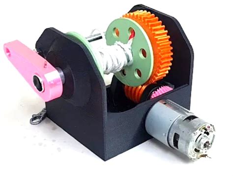 D Printed Motor Power Full Gearbox Full Complete Ripon