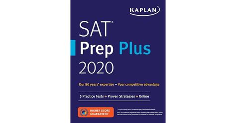 SAT Prep Plus 2020 5 Practice Tests Proven Strategies Online By