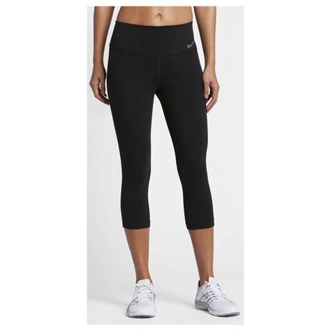 Nike Dri Fit Cotton Capris Womens Training Clothing Black