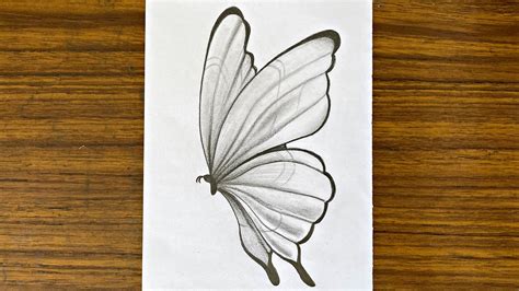 How to draw a butterfly || Easy drawing ideas for beginners || Drawing ...