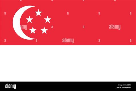 The National Flag Of Singapore Stock Vector Image And Art Alamy