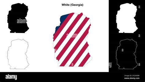 White County (Georgia) outline map set Stock Vector Image & Art - Alamy