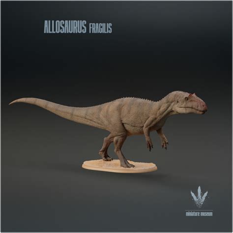 D Printable Allosaurus Fragilis The Jurassic Terror By Miniature Museum