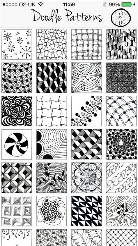 Doodle Patterns Doodle Patterns Zentangle Patterns Pattern Art