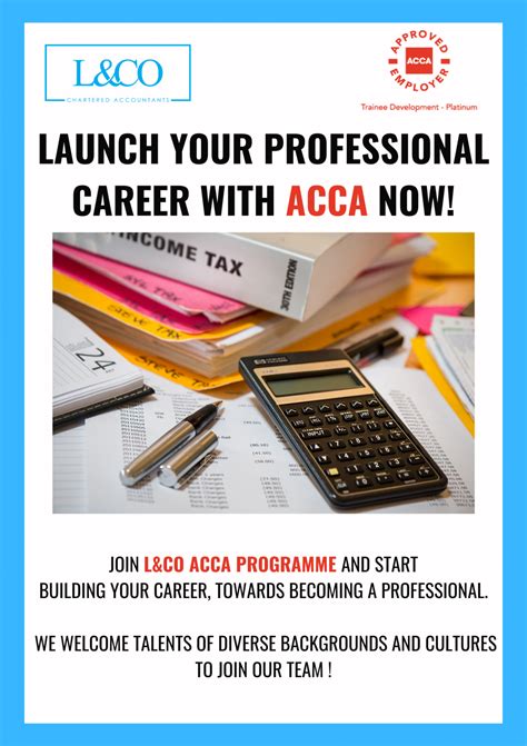 Career Launch Your Professional Career With Acca L And Co Chartered