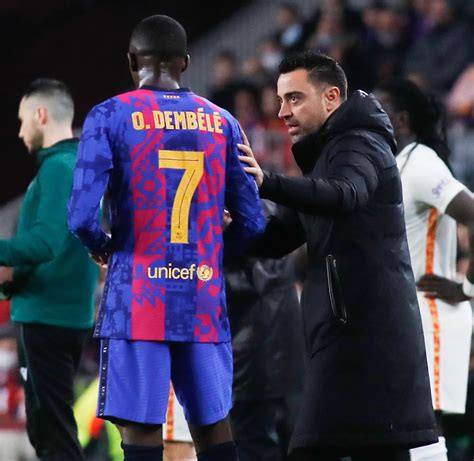 Xavi regrette le départ dOusmane Dembélé Espagne FC Barcelone 12