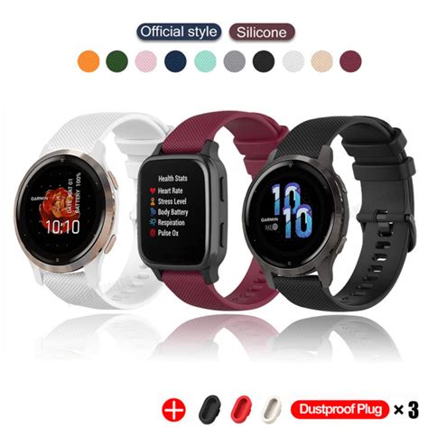 สายนาฬิกาข้อมือเปลี่ยนได้สำหรับ Garmin Venu 2 2s Sq สายรัดซิลิโคนสำหรับ Garmin Venu Vivoactive