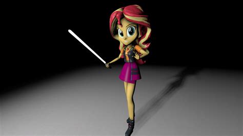 Safe Artist Optimussparkle Sunset Shimmer Equestria Girls