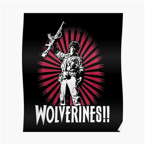 "Wolverines! Red Dawn 1984 Men's Classic Retro" Poster for Sale by ...