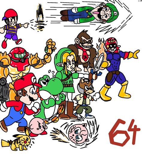 Super Smash Bros 64 By Clivensthejackal On Deviantart