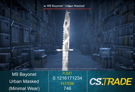 Bayonet Urban Masked CS2 Skin