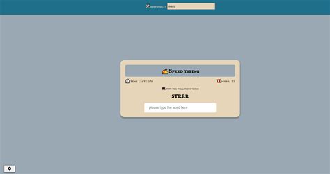 Simple Typing Game In Javascript With Source Code Source Code Projects