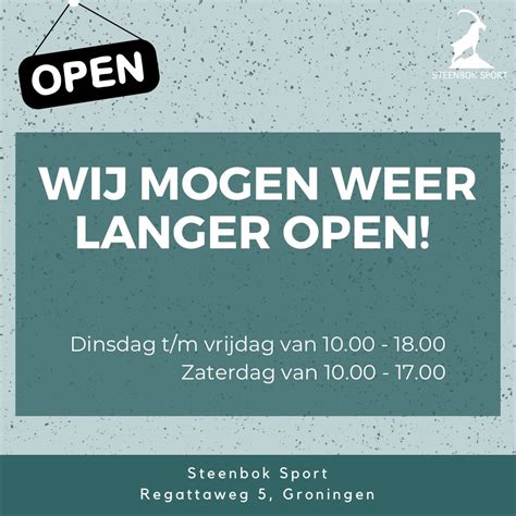 Wij Mogen Weer Langer Open We Zijn Weer Open Tijdens Onze Reguliere