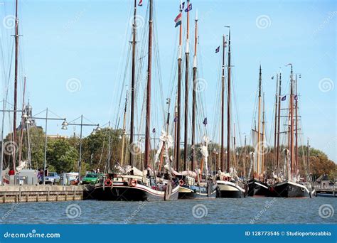 Enkhuizen The Netherlands October 12th 2018 Traditional Dutch Sail