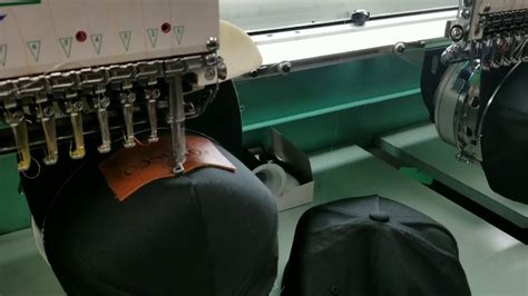 Sewing Patches On Hats Using An Embroidery Machine YouTube