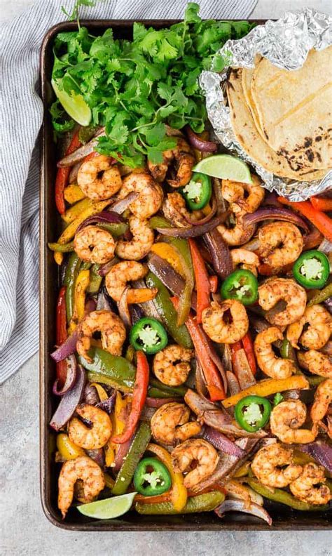 Sheet Pan Shrimp Fajitas Rachel Cooks