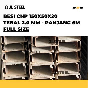 Jual BESI CNP Kanal C 150 X 50 X 20 X 6meter SNI FULL Tebal 2mm