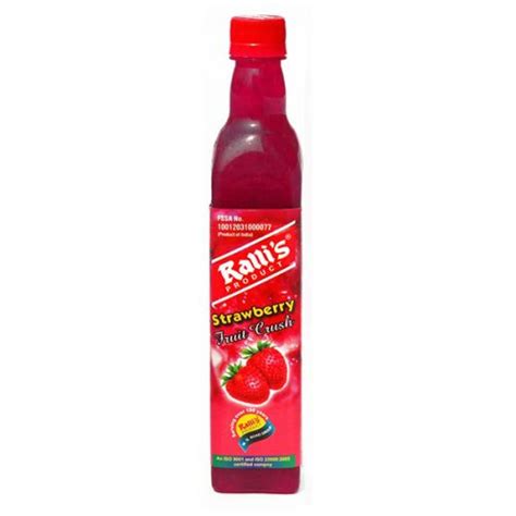 Strawberry Fruit Crush Rallis Syrups