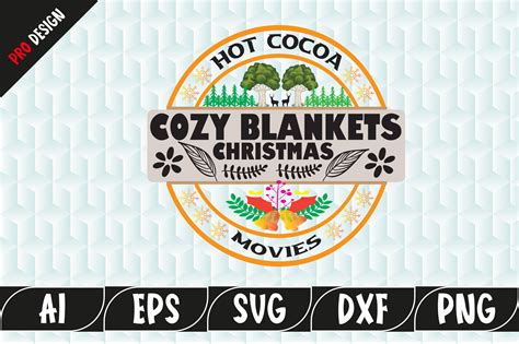 Hot Cocoa Cozy Blankets Christmas Movies Graphic By Mominul Store · Creative Fabrica