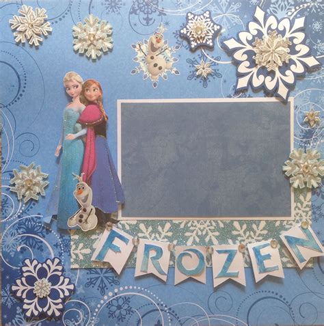 Frozen Layout Disney Scrapbooking Layouts Frozen Scrapbook Disney