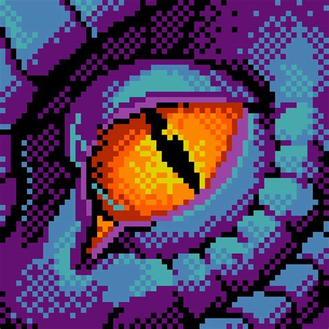 Dragon Eye Pixel Art