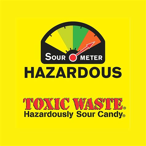 Toxic Waste 1lb Assorted Sour Candy Bag 5 Flavors Apple Watermelon