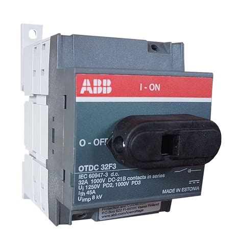 Abb Lasttrennschalter 32A 3P 1000VDC 3 Module OTDC32F3