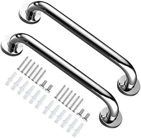 2 Pack Stainless Steel Bathroom Grab Bar Shower Grab Rail Bathroom