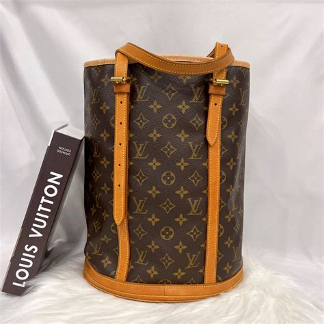 Louis Vuitton Lv 老花字紋 直立式 大型水桶包 側肩包｜popchill 拍拍圈